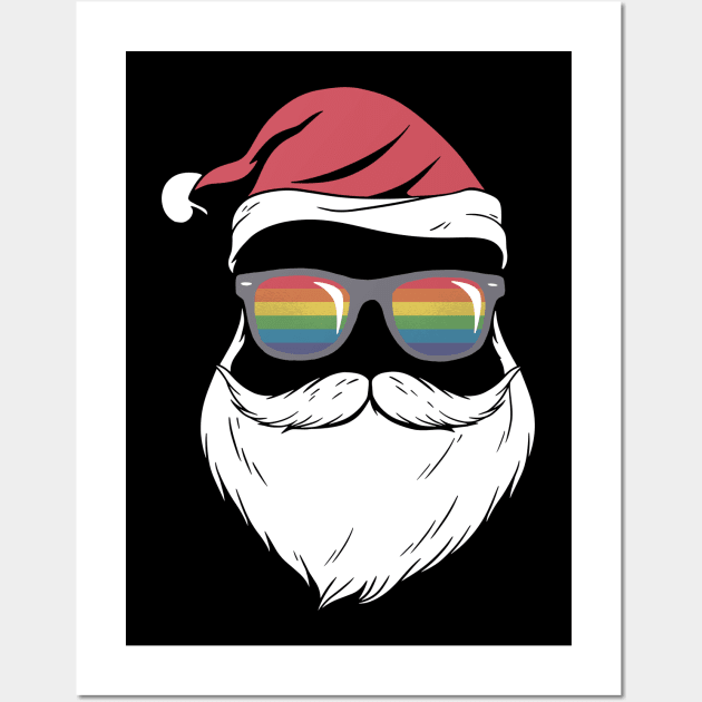 Gay Santa Glasses Wall Art by Christyn Evans